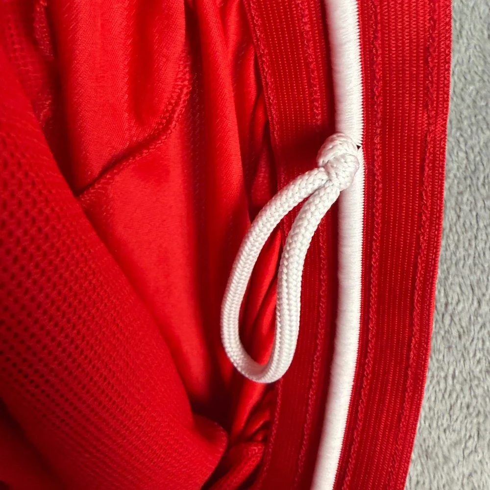Nike Dri-FIT Basketball Shorts Red White Big Swoosh Men's XXL DH6763-657